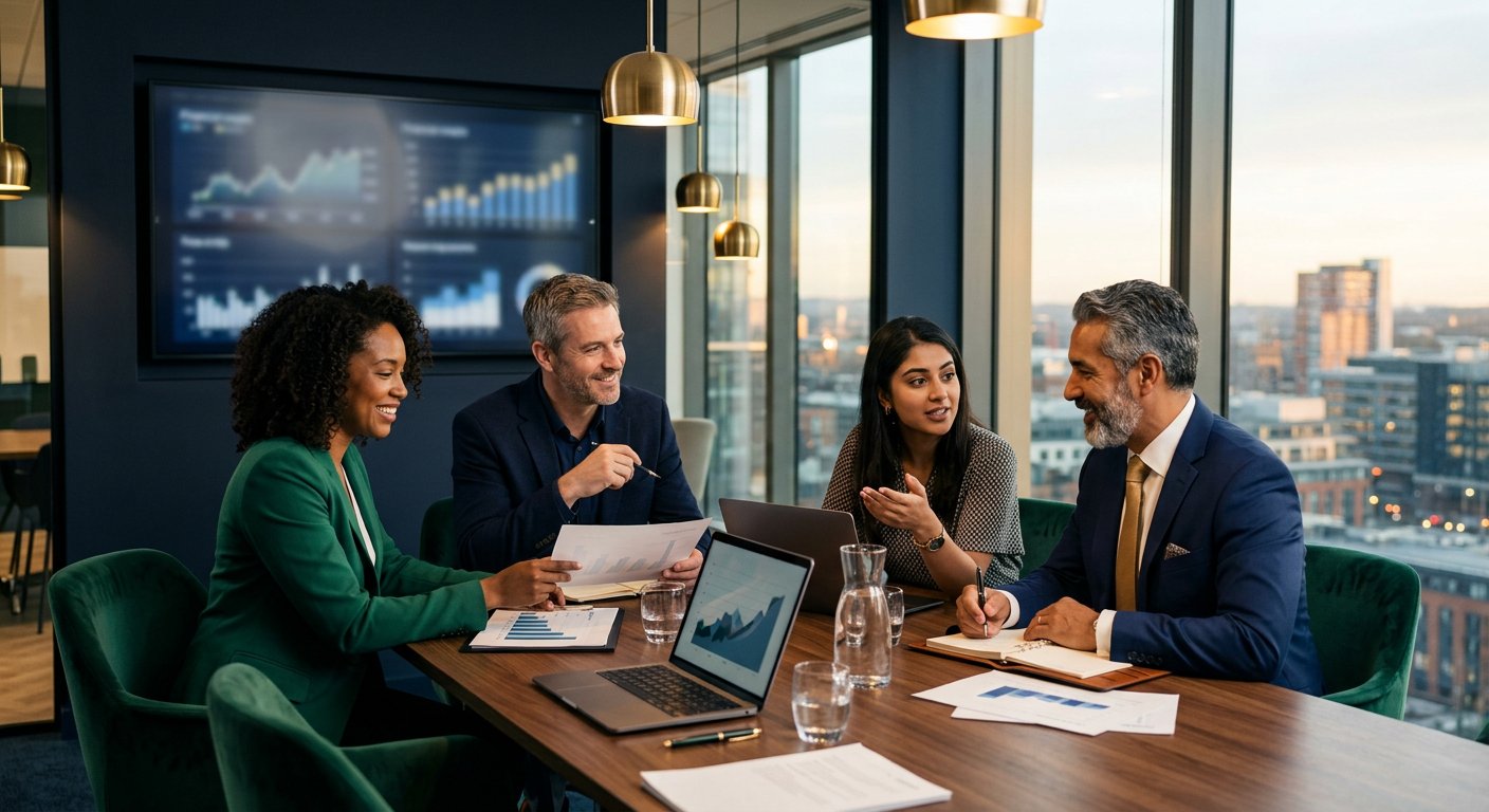 Finance Vision Zone advisors collaborating on a client financial plan